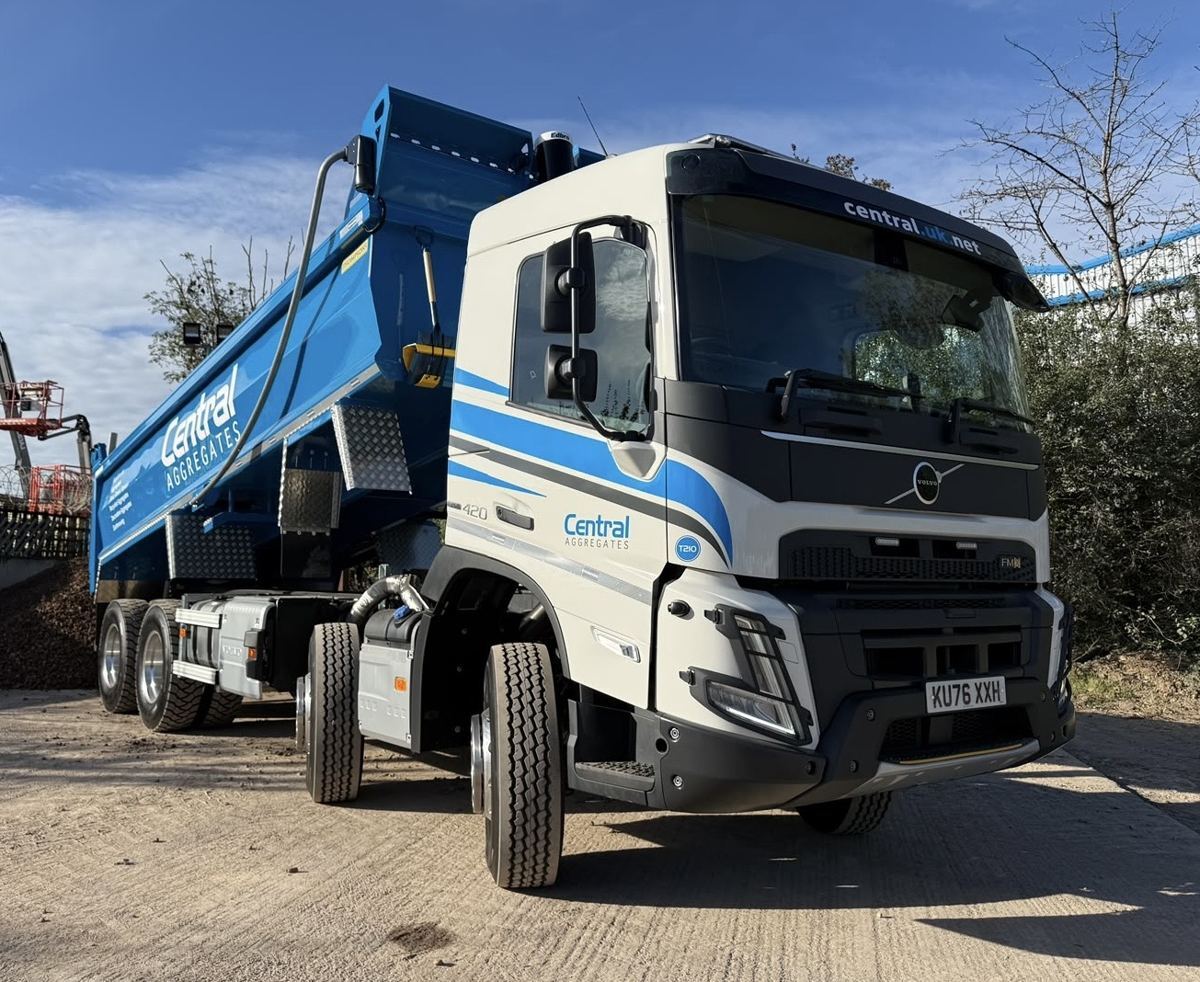 Central Aggregates Volvo tipper lorry